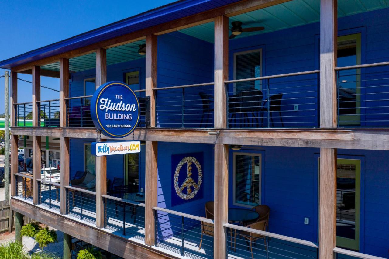 Folly Vacation Perfect Purple Palace Apt A Folly Beach Esterno foto